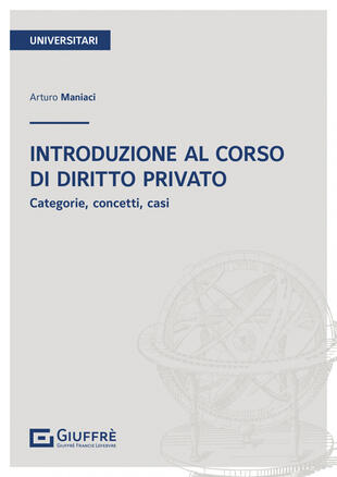 copertina Introduzione al corso di diritto privato