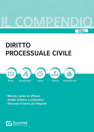 copertina Compendio di diritto processuale civile