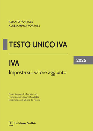 copertina IVA. Imposta sul valore aggiunto 2026