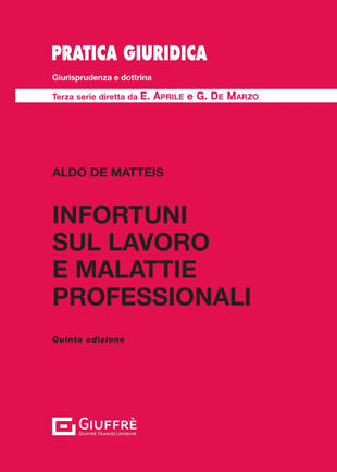 copertina Infortuni sul lavoro e malattie professionali