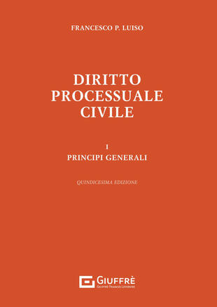 copertina Diritto processuale civile. Vol. 1: Principi generali