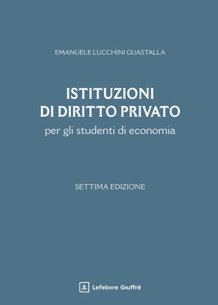 copertina Istituzioni di diritto privato per gli studenti di economia