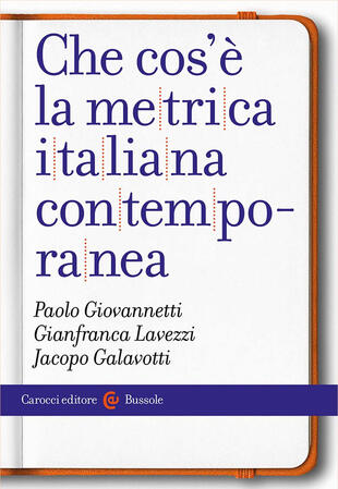 copertina Che cos'è la metrica italiana contemporanea