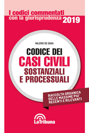 copertina Codice dei casi civili sostanziali e processuali