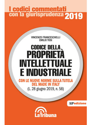 copertina Codice della proprietà intellettuale e industriale