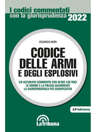 copertina Codice delle armi e degli esplosivi