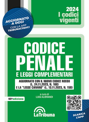 copertina Codice penale e leggi complementari. Con App Tribunacodici