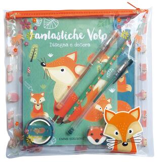 copertina Fantastiche volpi. Ediz. illustrata. Con gadget