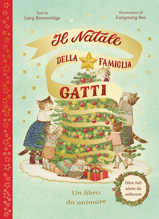 copertina Il Natale della famiglia Gatti. Con alette da sollevare. Ediz. a colori