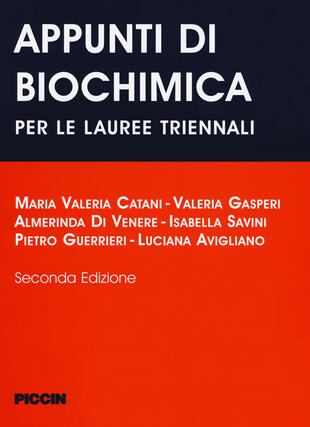 copertina Appunti di biochimica. Per le lauree triennali