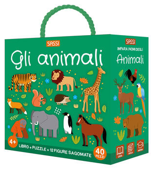 copertina Animali. Q-box. Ediz. a colori. Con puzzle