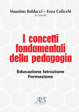 copertina I concetti fondamentali della pedagogia. Educazione, istruzione, formazione