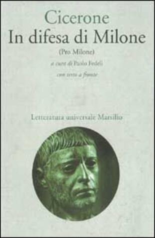 copertina In difesa di Milone (Pro Milone)