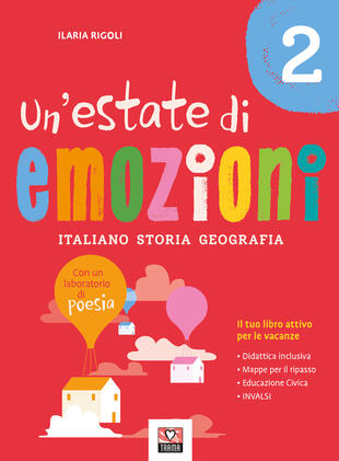 copertina Un'estate di emozioni. Italiano. Storia. Geografia