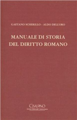 copertina Manuale di storia del diritto romano