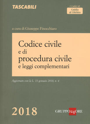 copertina Codice civile e di procedura civile e leggi complementari