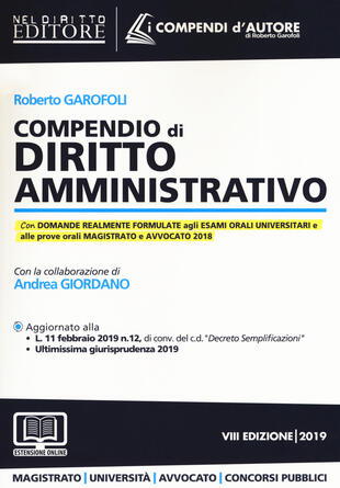 copertina Compendio di diritto amministrativo. Con espansione online