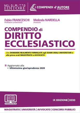 copertina Compendio di diritto ecclesiastico
