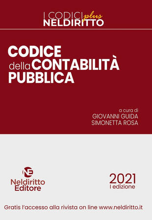 copertina Codice della contabilità pubblica 2021. Nuova ediz.