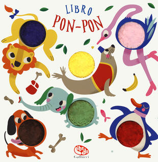 copertina Libro pon-pon animali. Ediz. a colori