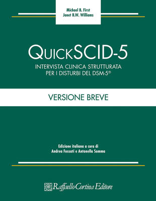 copertina Quick SCID-5. Intervista clinica strutturata per i disturbi del DSM-5. Versione breve