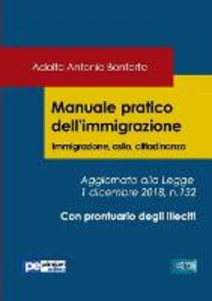 copertina Manuale pratico dell'immigrazione. Immigrazione, asilo, cittadinanza