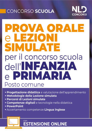copertina Concorso Scuola. Prova orale e lezioni simulate per il concorso scuola dell'infanzia e primaria. Posto comune. Con espansioni online