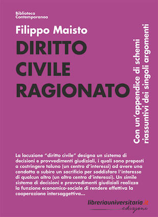 copertina Diritto civile ragionato. Con un'appendice di schemi riassuntivi dei singoli argomenti