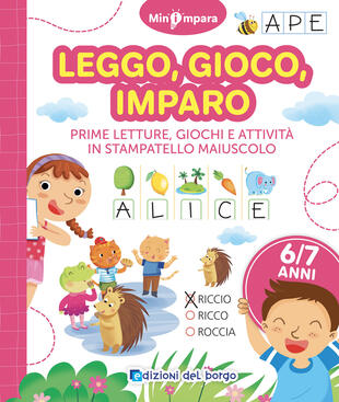 copertina Leggo, gioco, imparo. Dalle lettere alle parole. Mini impara. Ediz. a colori