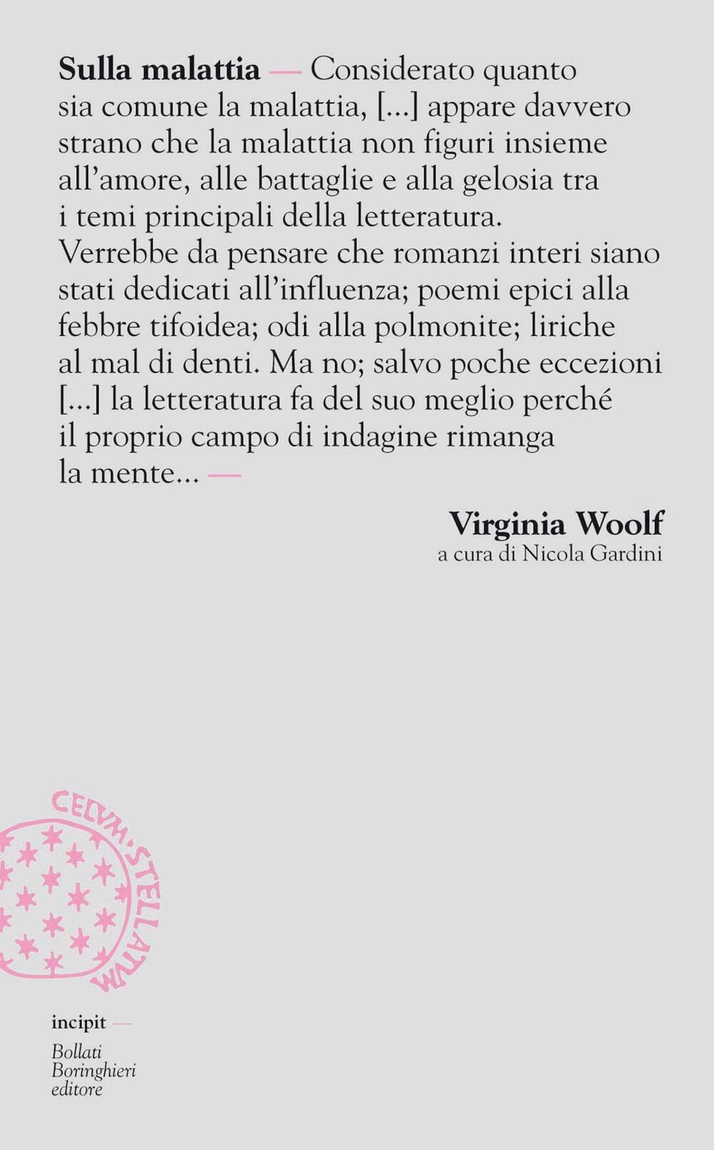 Sulla Malattia Di Virginia Woolf Brossura Incipit Il Libraio