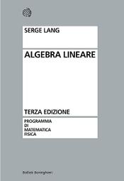 copertina Algebra lineare