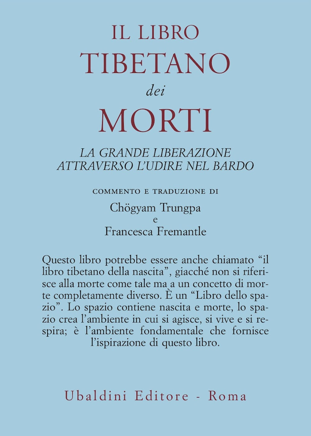 Il Libro Tibetano dei Morti — Libro di Bardo Thodol