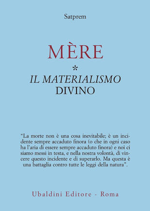 copertina Mère. Vol. 1: Il materialismo divino
