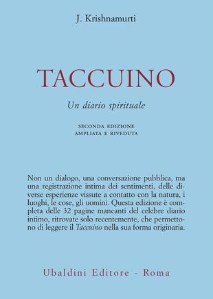 copertina Taccuino. Un diario spirituale