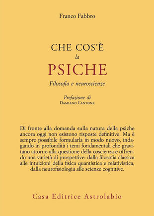 copertina Che cos'è la psiche. Filosofia e neuroscienze