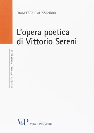copertina L' opera poetica di Vittorio Sereni