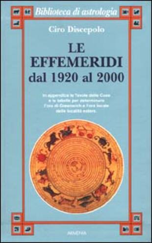 copertina Le effemeridi dal 1920 al 2000
