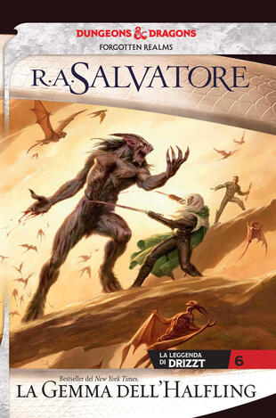 copertina La gemma dell'halfling. La leggenda di Drizzt. Forgotten Realms