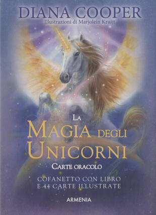 copertina La magia degli unicorni. Carte oracolo. Con 44 carte illustrate