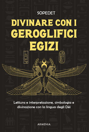 copertina Divinare con i geroglifici egizi. Lettura e interpretazione, simbologia e divinazione con la lingua degli dèi