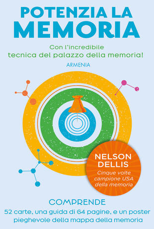 copertina Potenzia la memoria. Con l'incredibile tecnica del palazzo della memoria. Con 52 Carte