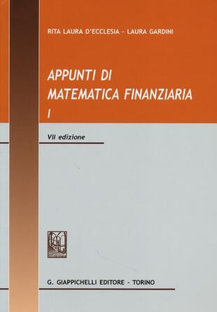 copertina Appunti di matematica finanziaria