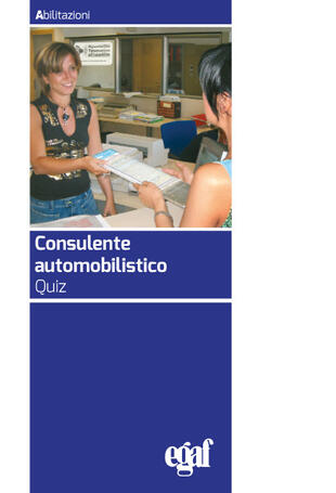copertina Consulente automobilistico. Quiz