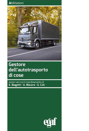 copertina Gestore dell'autotrasporto di cose