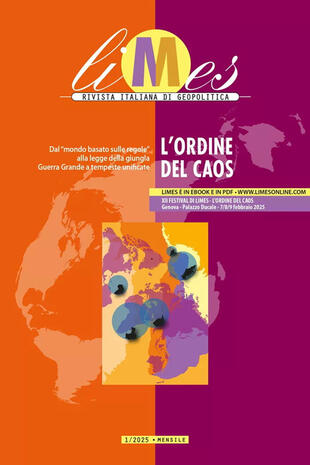 copertina Limes. Rivista italiana di geopolitica (2025). Vol. 1: L' ordine del caos
