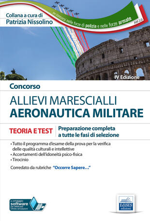 copertina Concorso allievi marescialli Aeronautica Militare. Teoria e test per la preparazione a tutte le fasi di selezione. Con espansioni online
