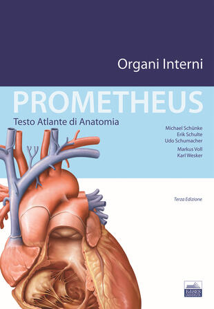 copertina Prometheus. Testo atlante di anatomia. Organi interni
