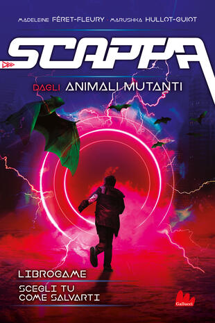 copertina Scappa. Dagli animali mutanti. Libro game