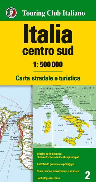 copertina Italia centro sud 1:500.000. Carta stradale e turistica
