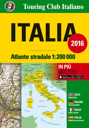 copertina Atlante stradale Italia 1:200.000. Ediz. italiana, inglese, francese, tedesca e spagnola